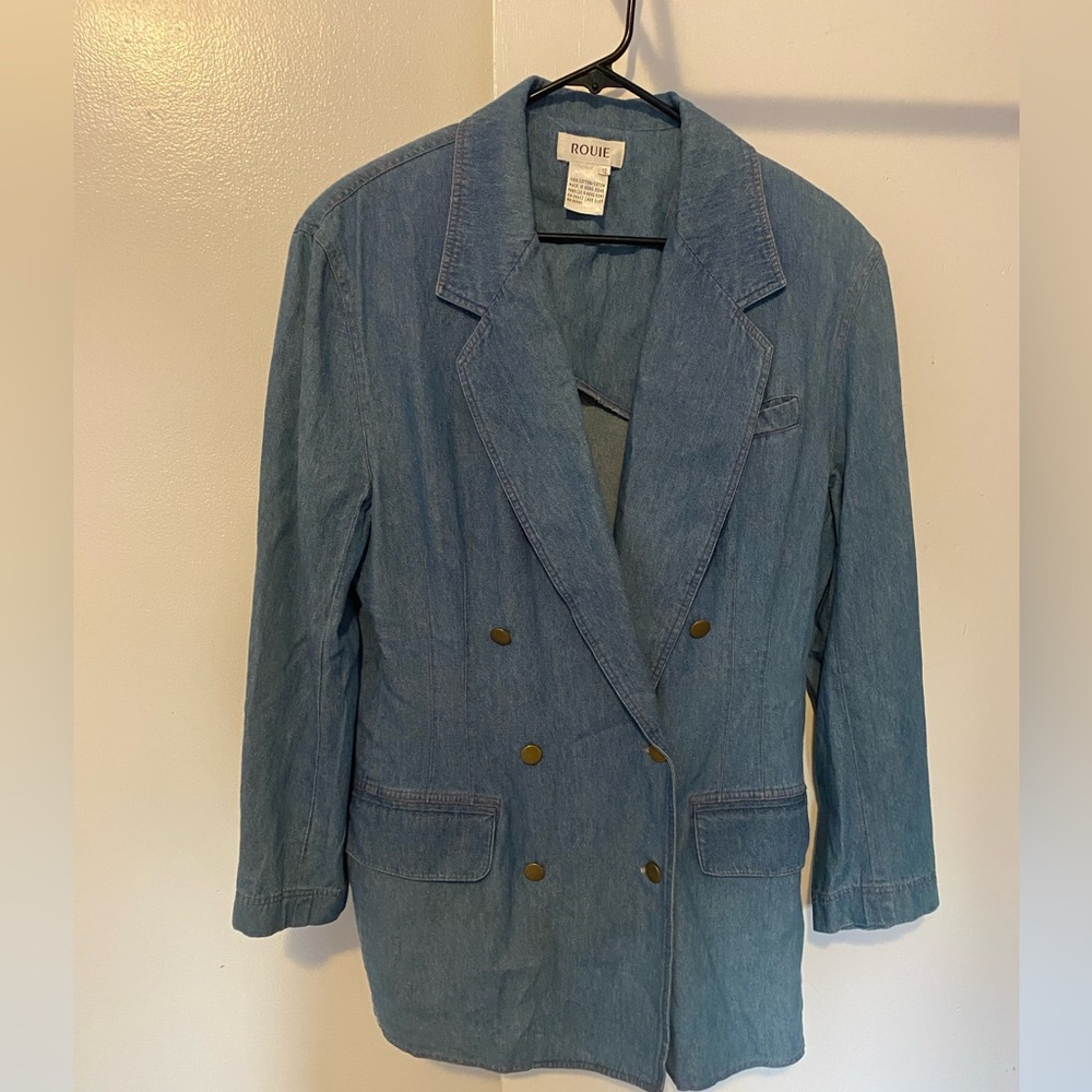 Route Blue Denim Women's Blazer